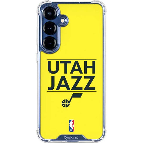 NBA Utah Jazz Standard - Yellow Galaxy S25 Clear Case